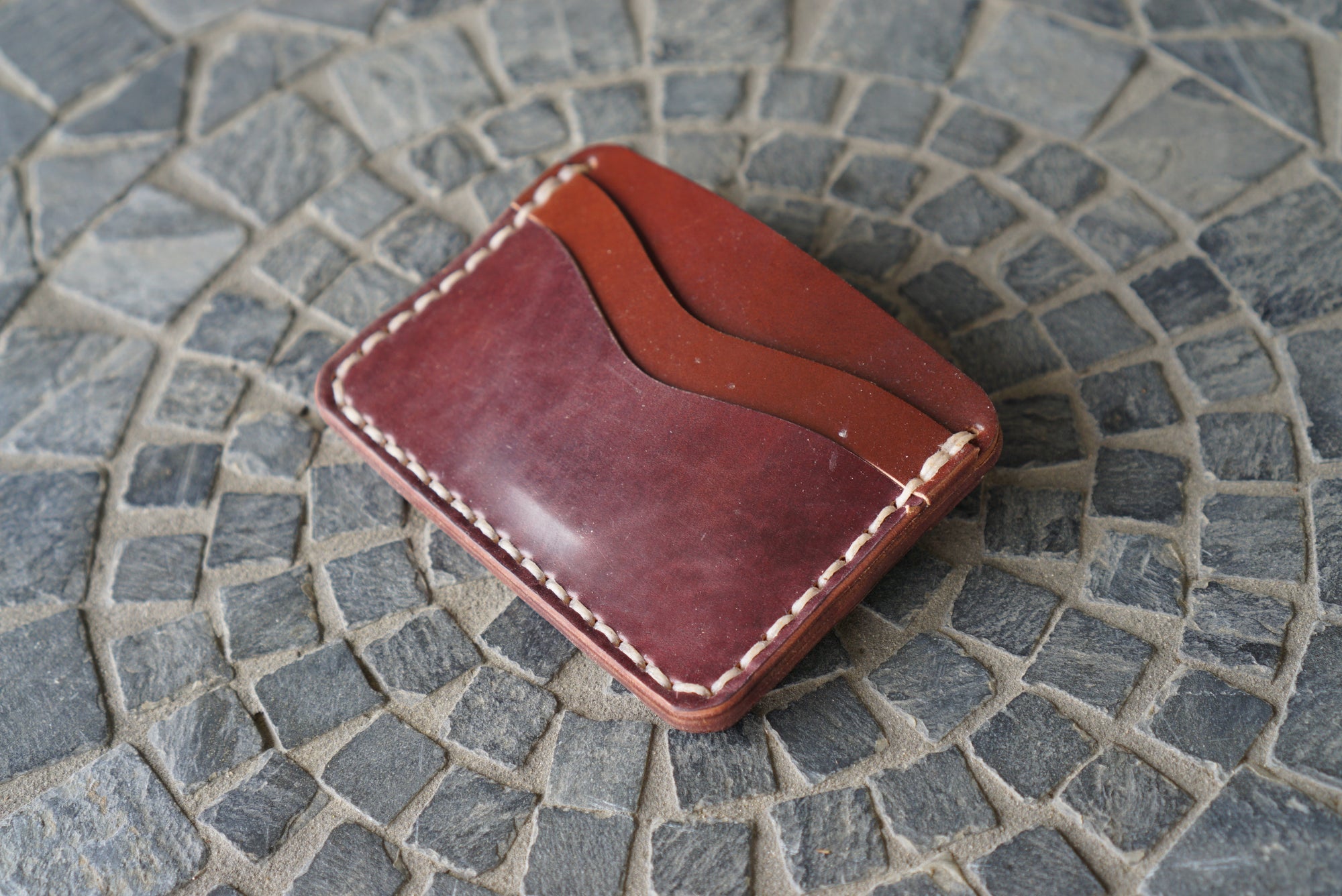 Buckler (4 Slots) - Horween Color 4 and Color 8 Shell Cordovan