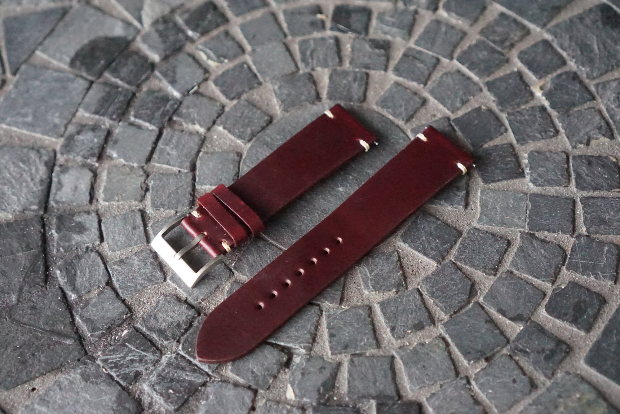 Two Piece Watch Strap (22mm) - Horween Color 8 Chromexcel