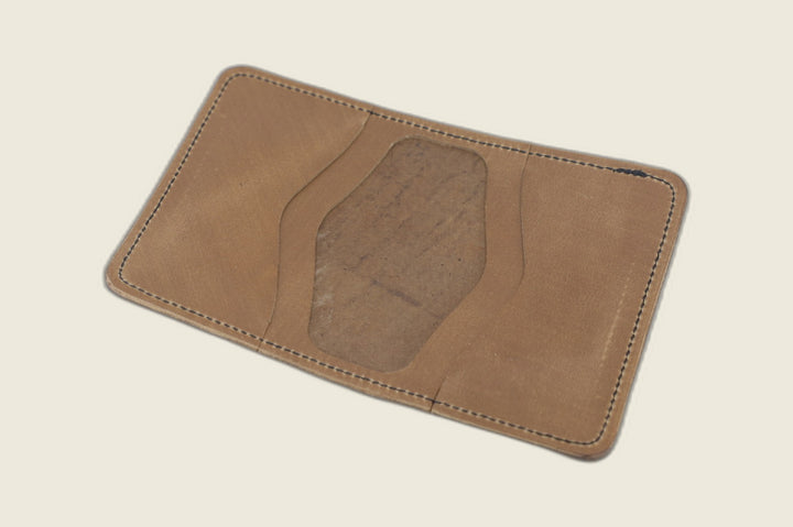 Warden - Navy Workshoe Butt & Natural Chromexcel Horsehide (Horween) Bifold