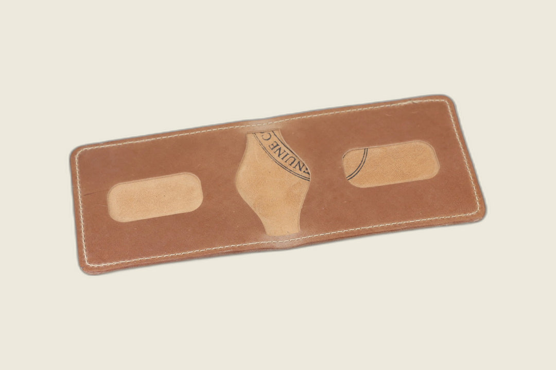 Stronghold - Natural Glazed Shell Cordovan (Comipel) Bifold