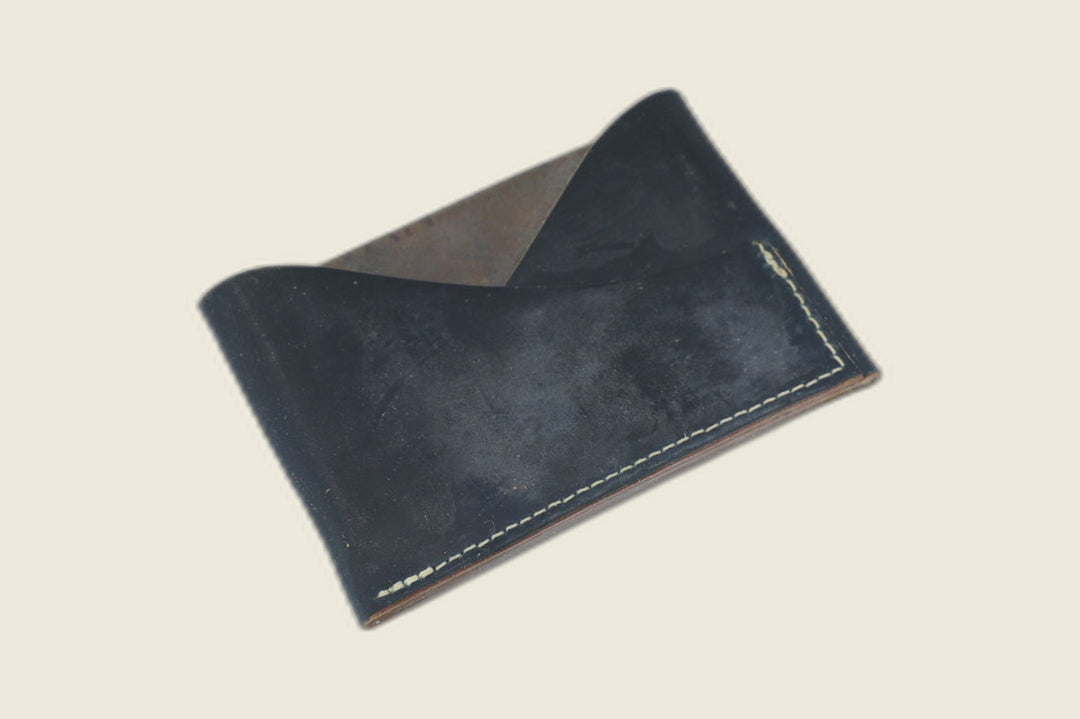 Sentinel - Navy Shell Cordovan (Rocado) Front Pocket