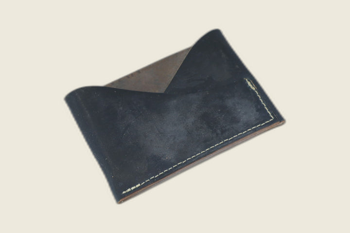 Sentinel - Navy Shell Cordovan (Rocado) Front Pocket