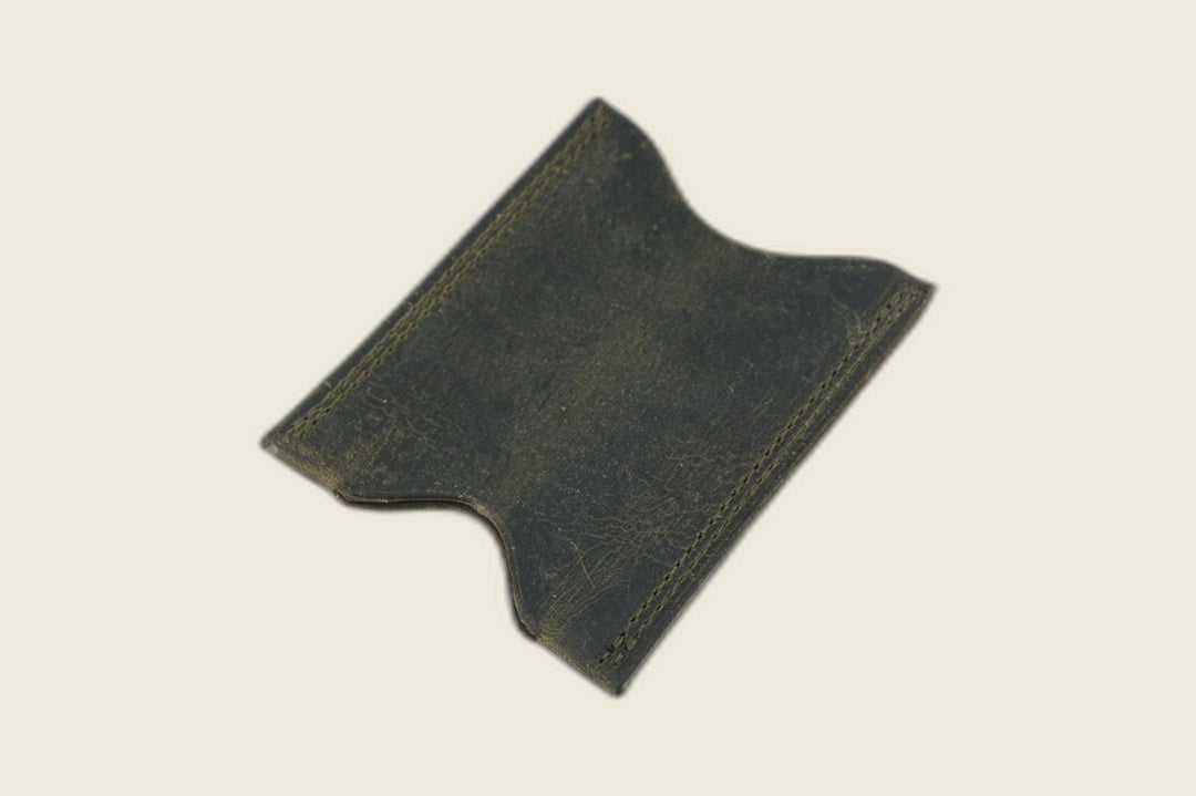 Stonewall - Olive Deerskin (Gallun) Front Pocket