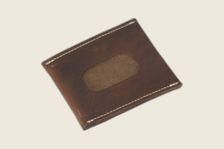 Safeguard ID Window - Natural Workshoe Butt (Horween) Front Pocket