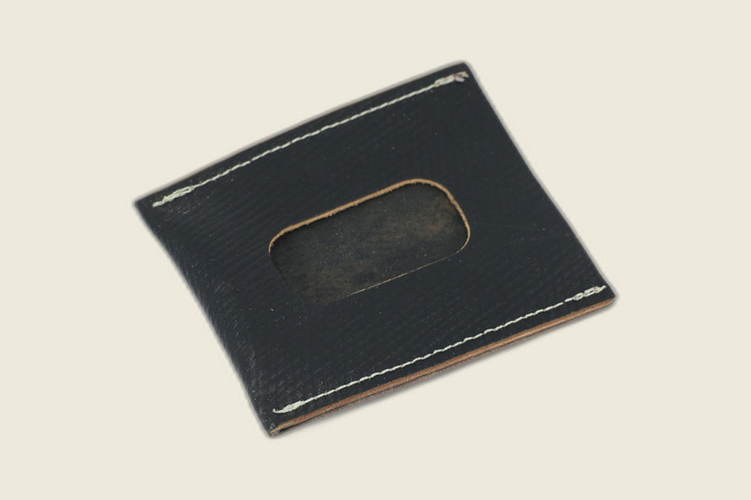 Safeguard ID Window - Black Russian Grain Shell Cordovan (Toscana Italia) Front Pocket