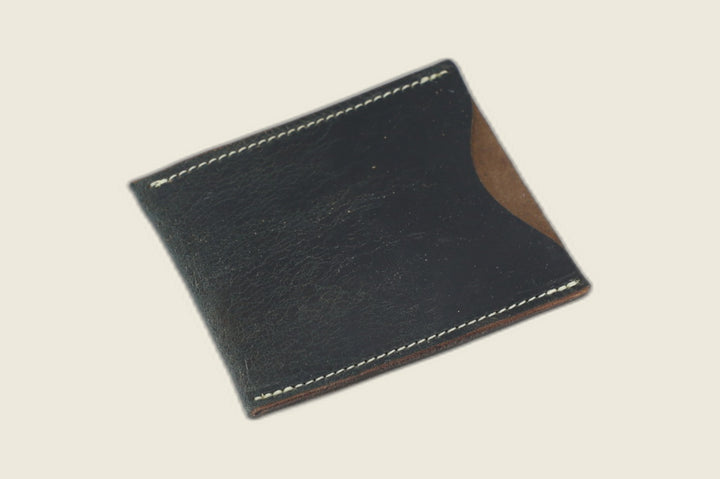 Safeguard ID Window - Navy Workshoe Butt (Horween) Front Pocket