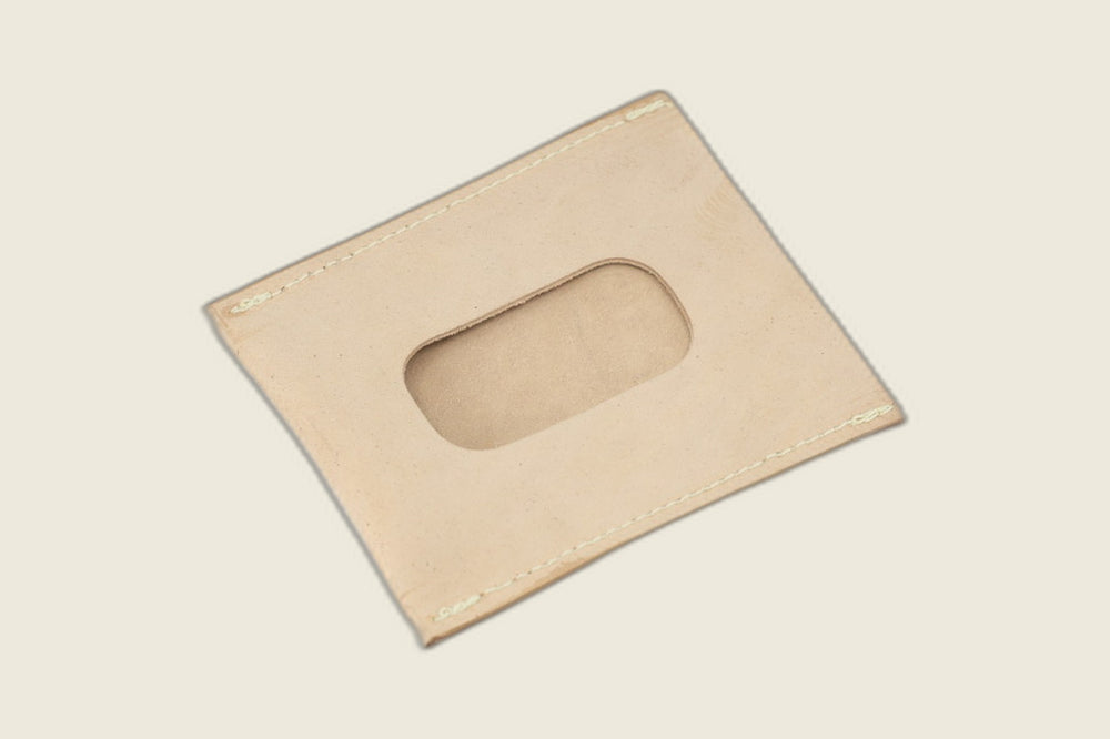 Safeguard ID Window - Unglazed Natural Shell Cordovan (Cloe) Front Pocket