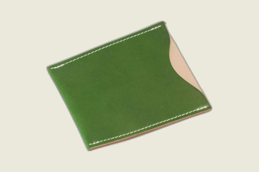 Safeguard ID Window - Candy Apple Green Shell Cordovan (Shinki Hikaku) Front Pocket