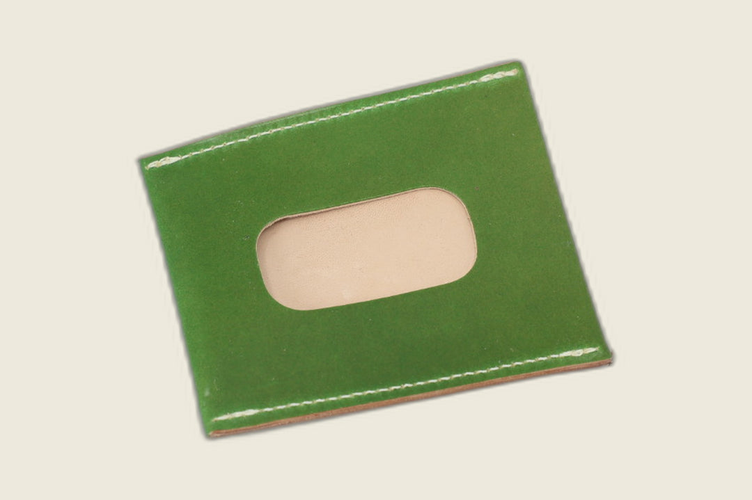 Safeguard ID Window - Candy Apple Green Shell Cordovan (Shinki Hikaku) Front Pocket
