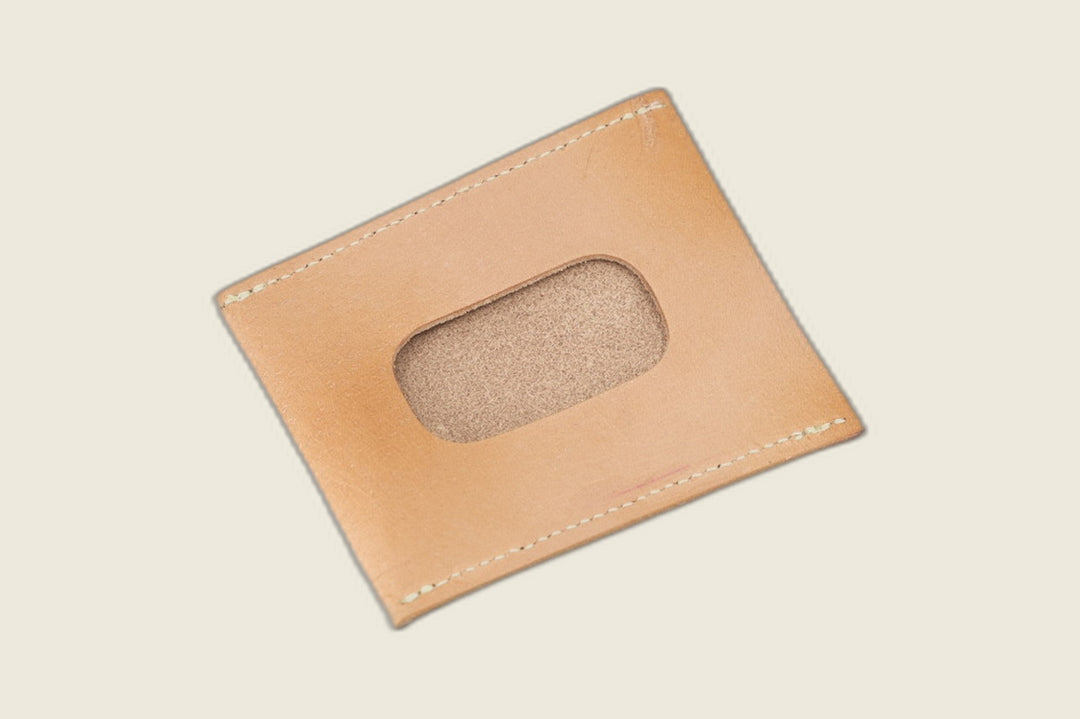Safeguard ID Window - Natural Veg Tan Steerhide (Hermann Oak) Front Pocket