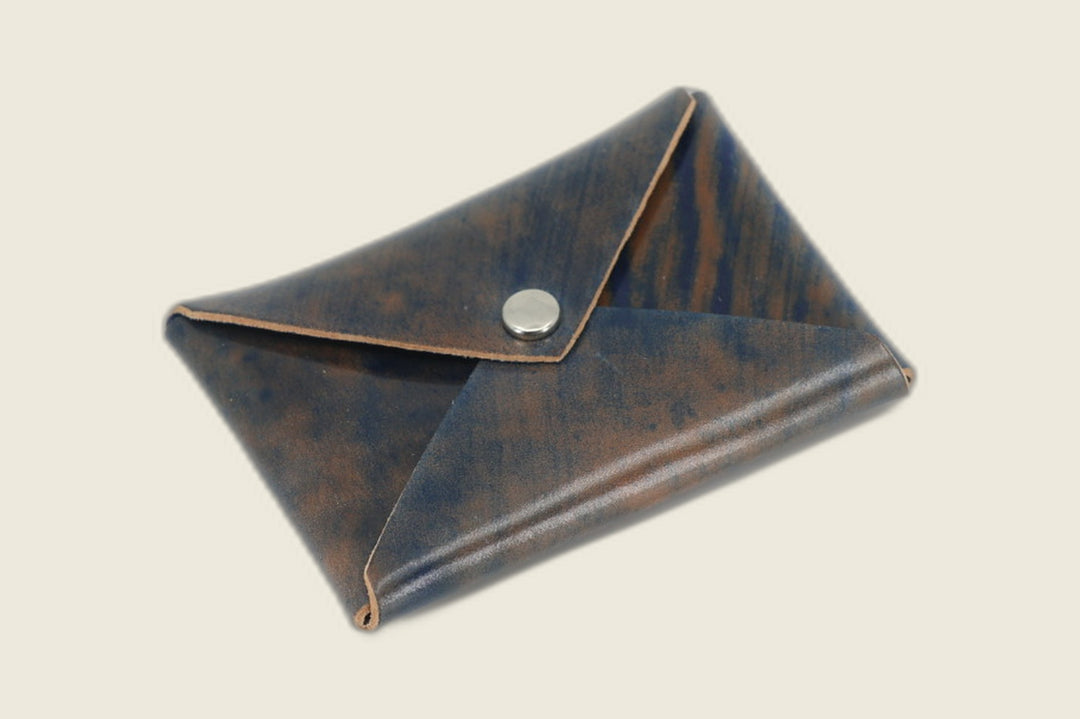 Aegis - Marbled Navy Shell Cordovan (Rocado) Front Pocket
