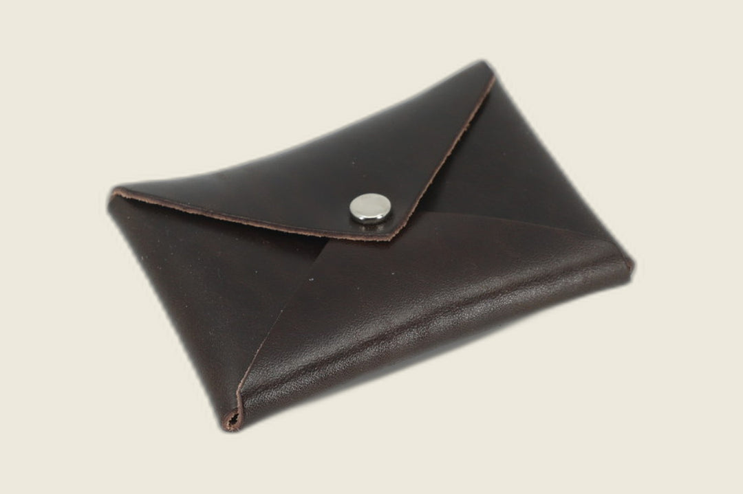 Aegis - Dark Brown Glazed Horsebutt (Shinki Hikaku) Front Pocket