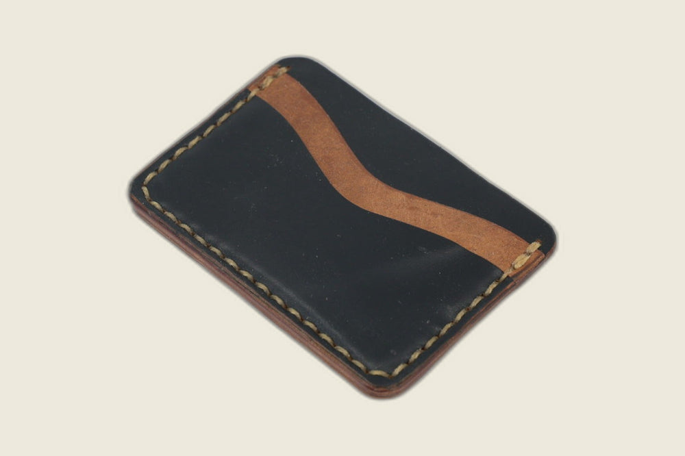 Buckler (4 Slots) - Black Horsebutt (Horween) Front Pocket