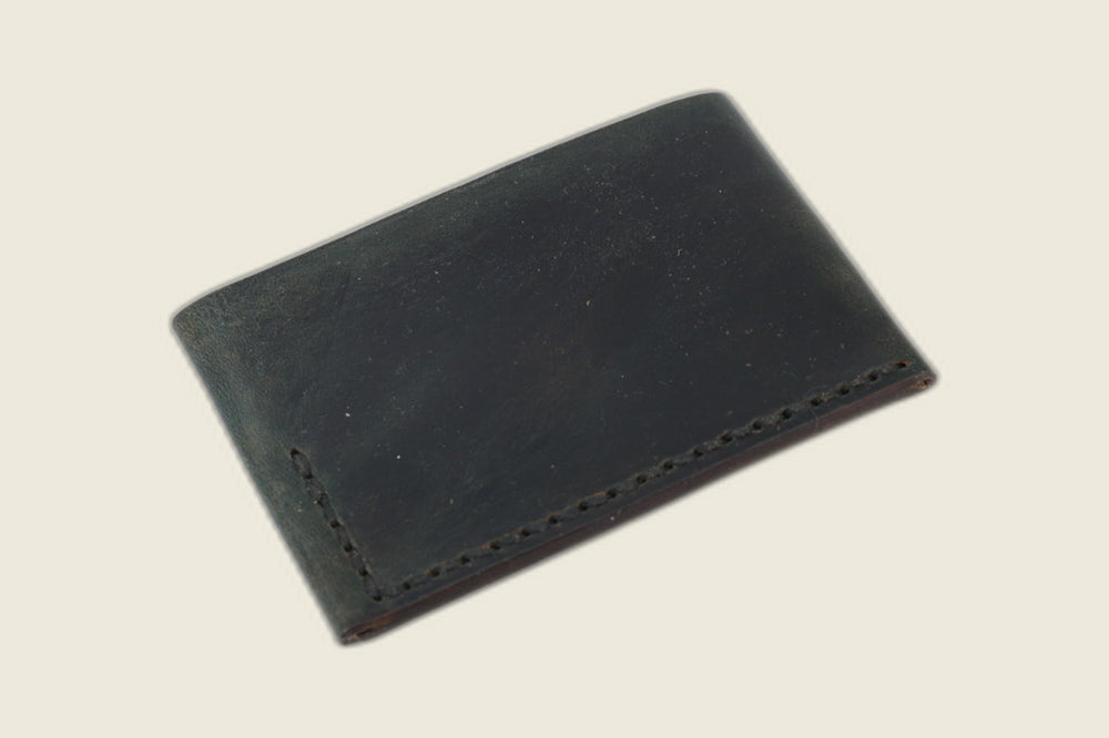 Sentinel - Navy Horsebutt (Horween) Front Pocket