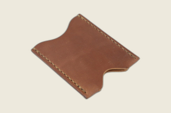 Sentinel - Unglazed Natural Shell Cordovan (Horween) Front Pocket