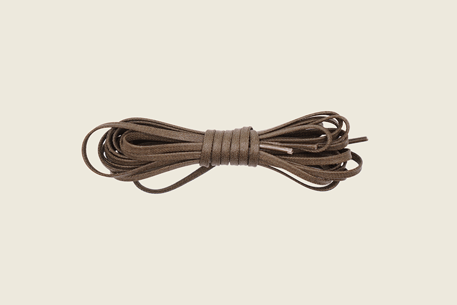 60" Extra Skinny Italian Flat Waxed Laces Military Olive Shoe Laces