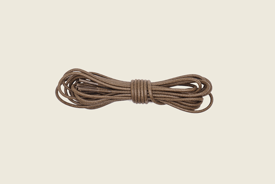 60" Extra Skinny Italian Round Waxed Laces Military Olive Shoe Laces
