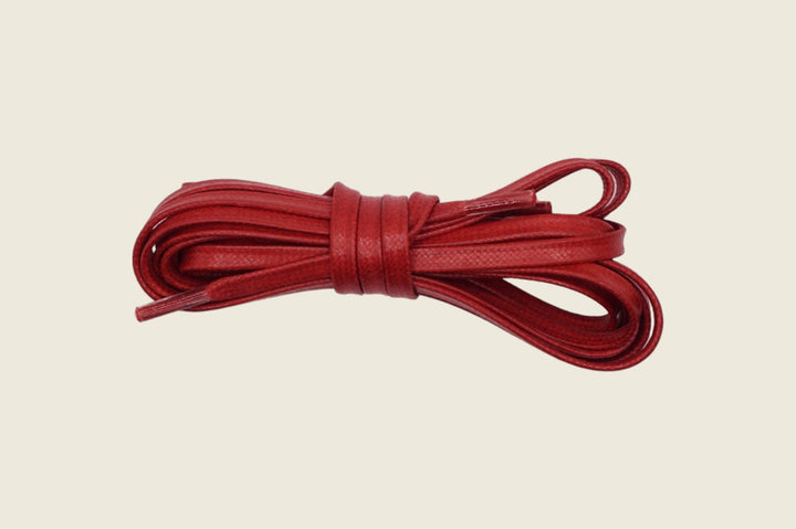 60" Italian Flat Waxed Laces Rust Shoe Laces