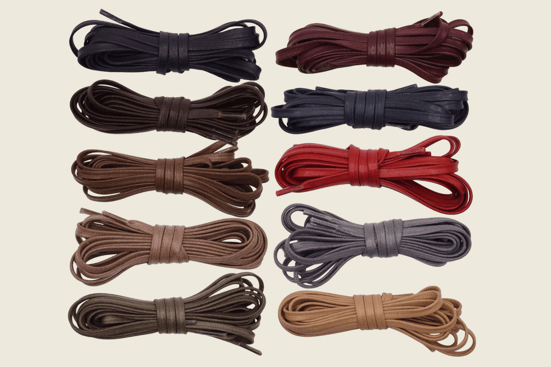 60" Italian Flat Waxed Laces Shoe Laces