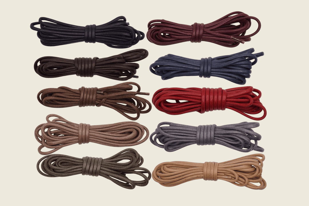 60" Italian Round Waxed Laces Shoe Laces