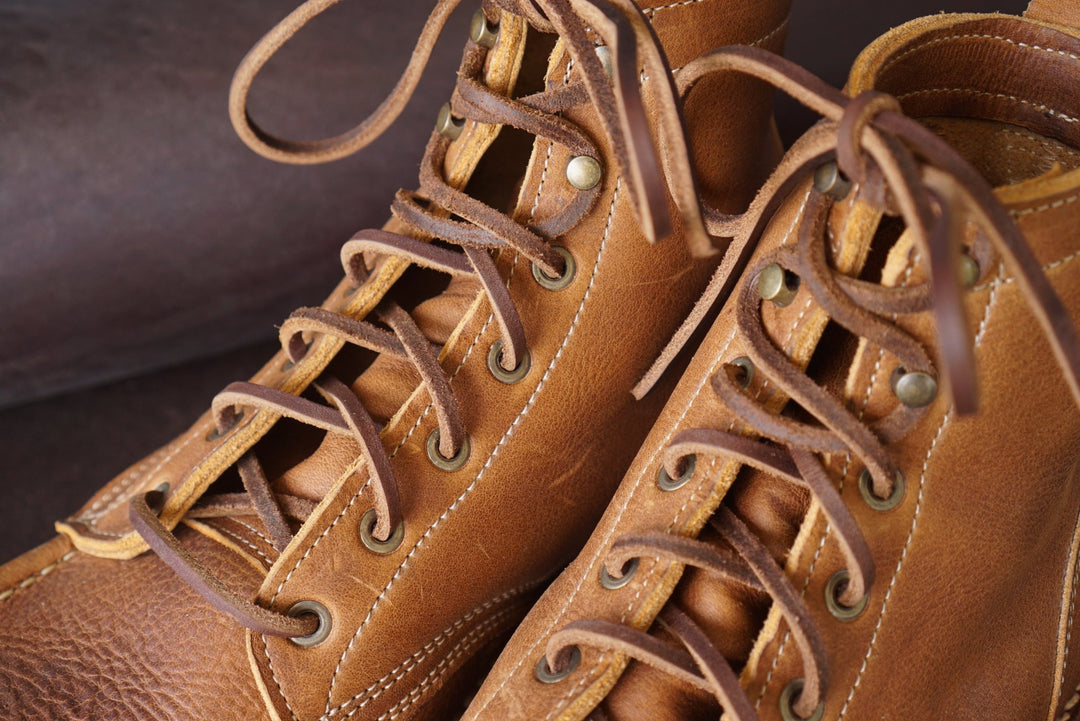 68" Horween Dark Brown Waxed Latigo Laces Shoe Laces