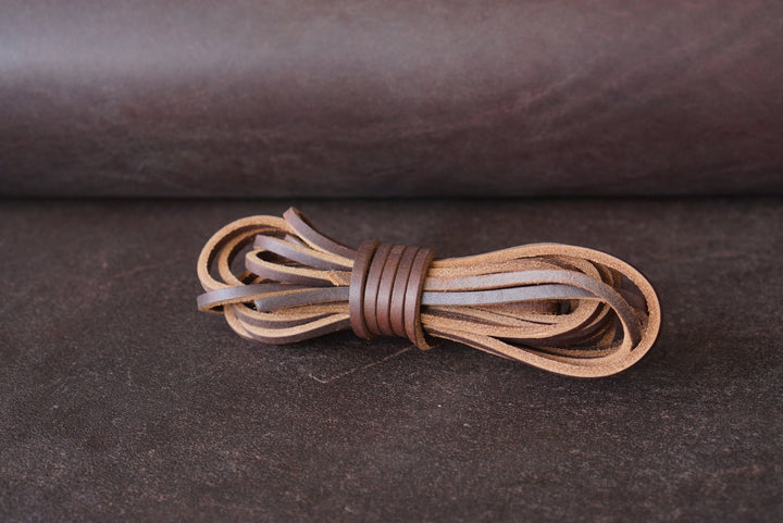 68" Horween Dark Brown Waxed Latigo Laces Shoe Laces