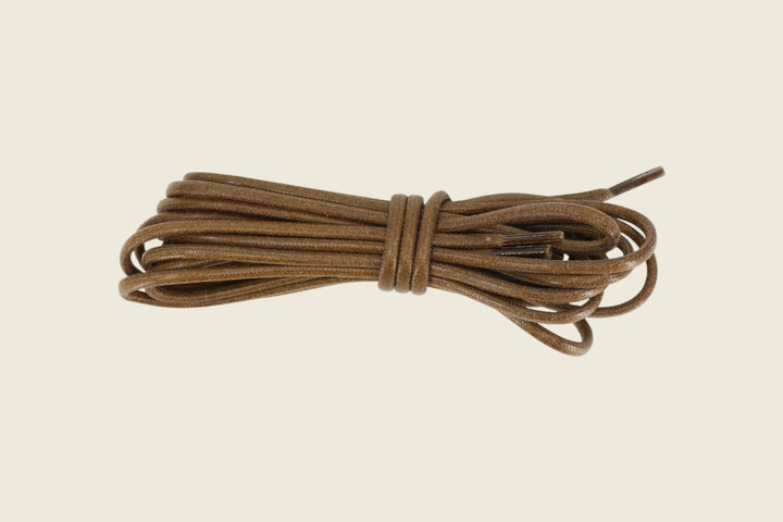 68" Italian Round Waxed Laces Light Brown Shoe Laces