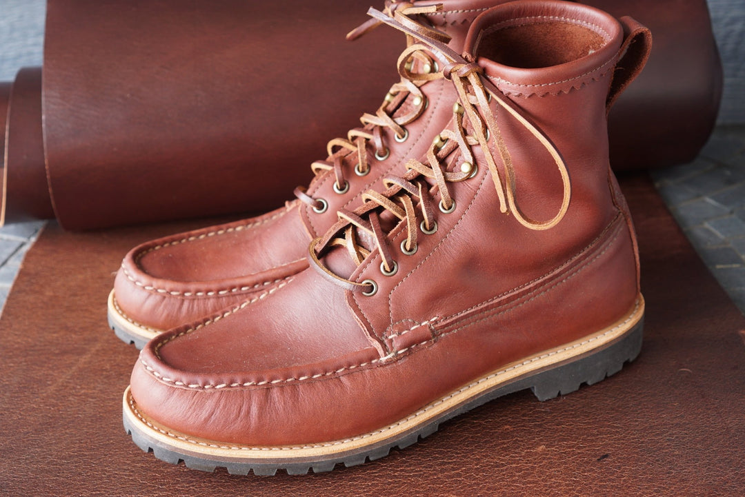 70" Horween Brown Black Hawk Latigo Shoe Laces