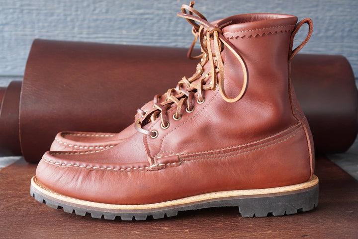 70" Horween Brown Black Hawk Latigo Shoe Laces