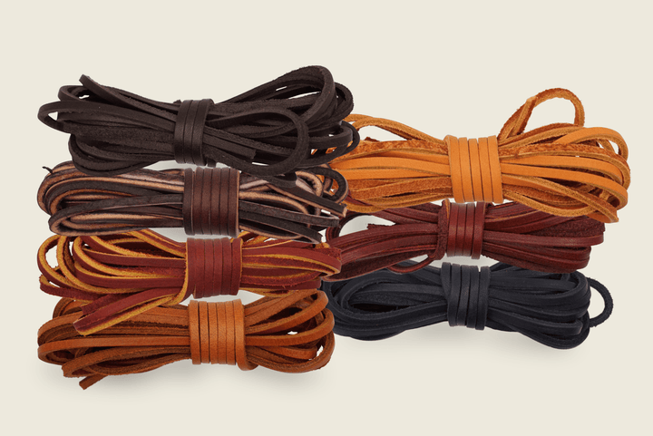 72" American Tanned Steerhide Leather Boot Laces Shoe Laces