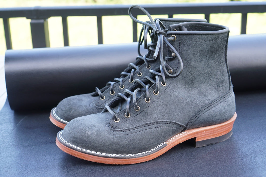 72" Horween Black Illini Latigo Shoe Laces