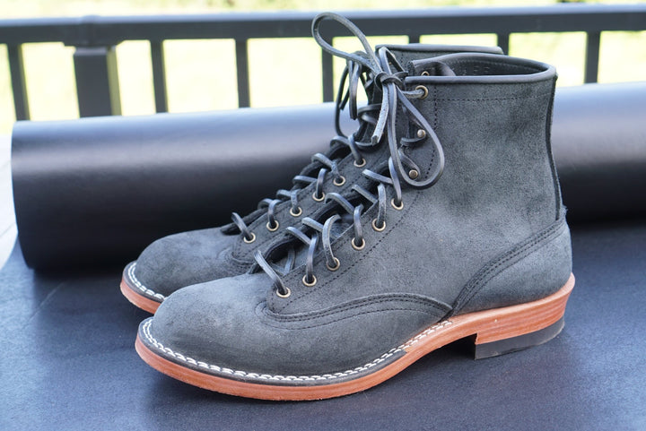 72" Horween Black Illini Latigo Shoe Laces
