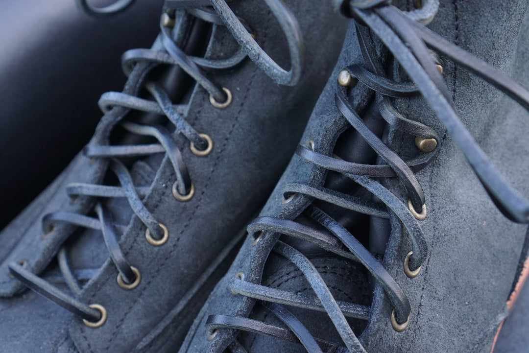 72" Horween Black Illini Latigo Shoe Laces