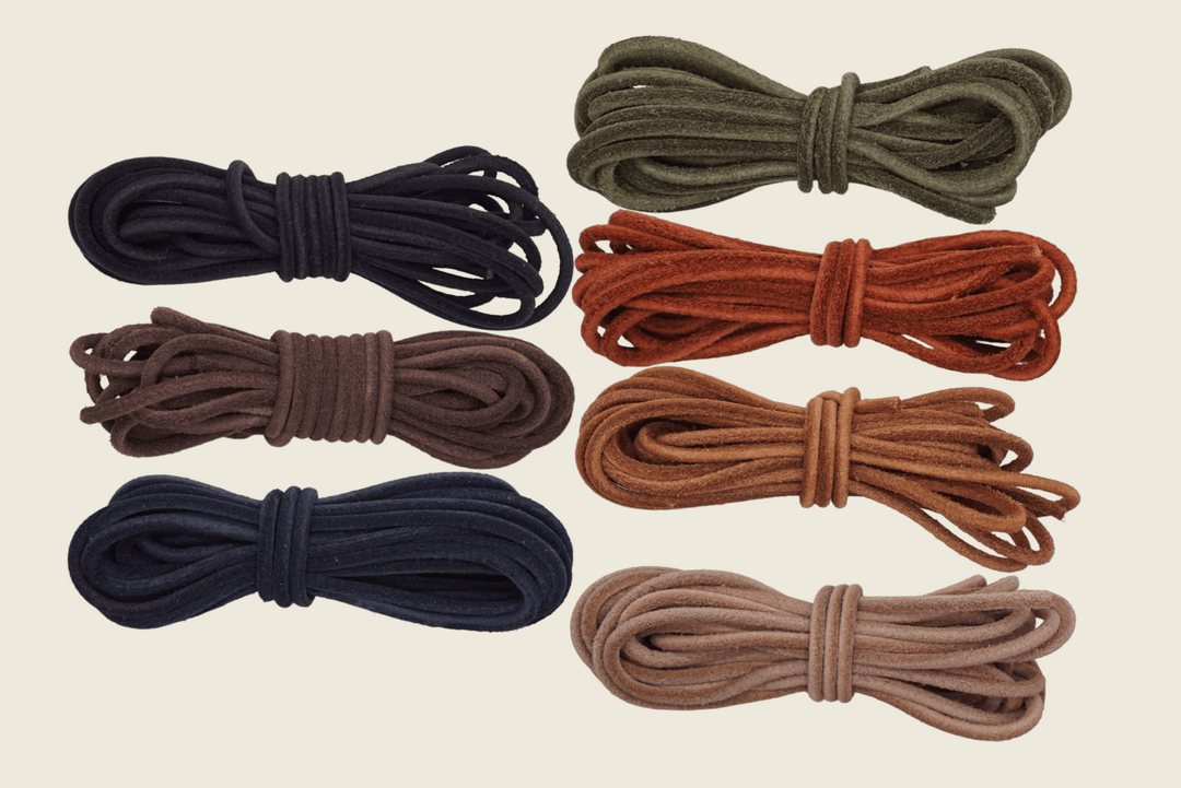 72" Italian Round Cord Leather Laces Shoe Laces