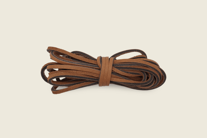 72" Rawhide Chrome Tanned Leather Boot Laces Hazel Shoe Laces