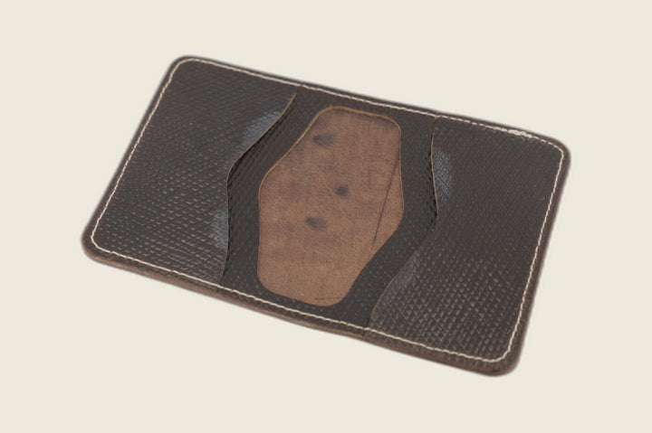 Warden - Dark Brown Russian Grain Shell Cordovan (Toscana Italia) Bifold