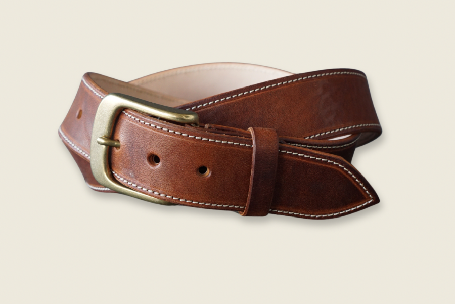 Defender Belt - Gallun Leathers Cognac Horsebutt