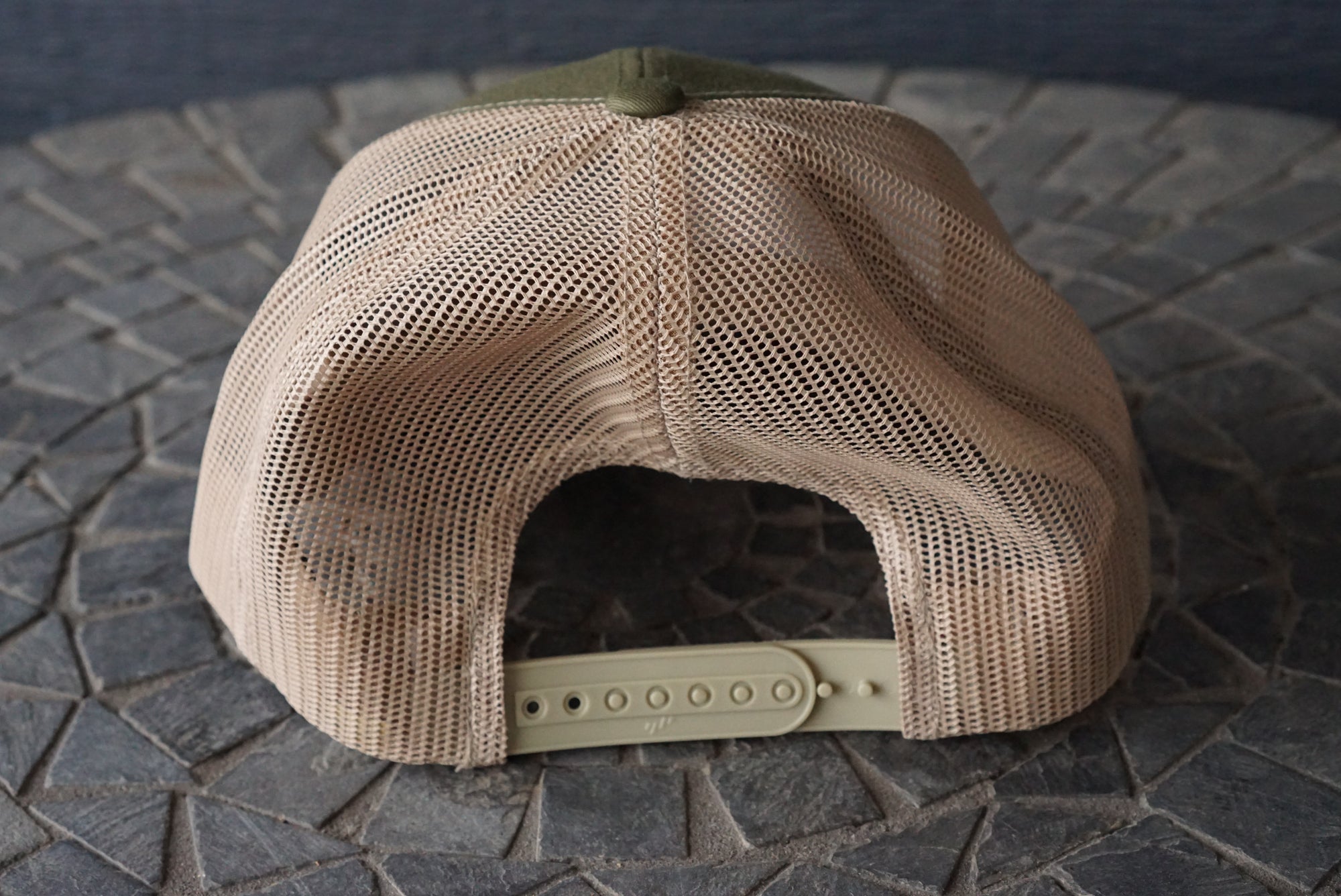 Moss Khaki Poly/Cotton Trucker Hat