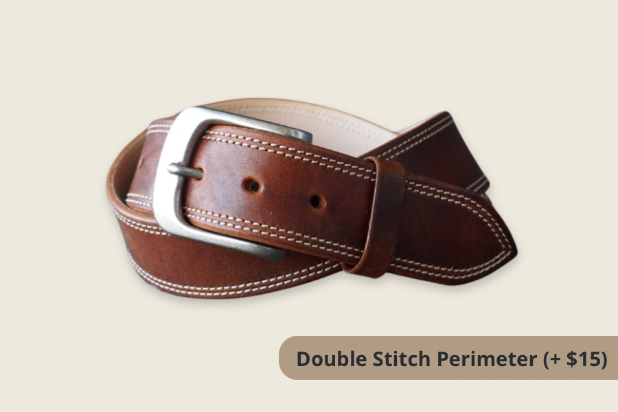 Defender Belt - Gallun Leathers Cognac Horsebutt
