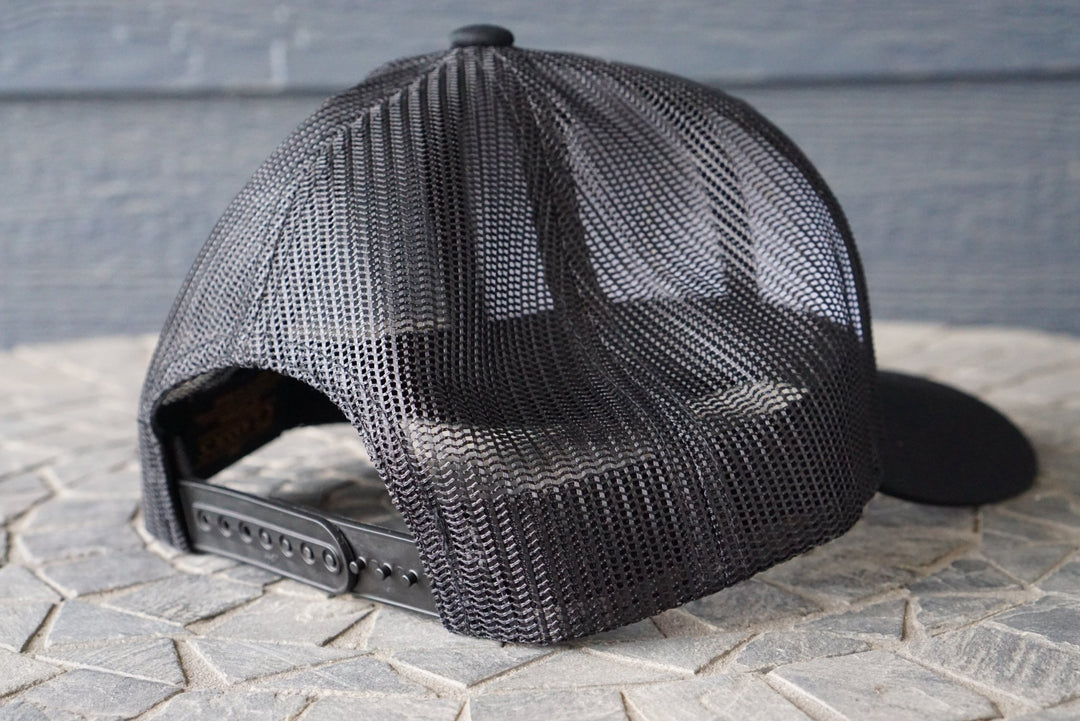 Black Poly/Cotton Trucker Hat RTS - Hats