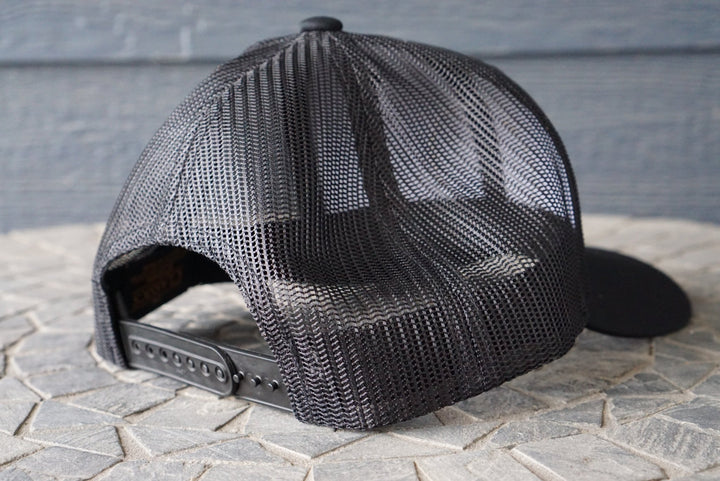 Black Poly/Cotton Trucker Hat RTS - Hats