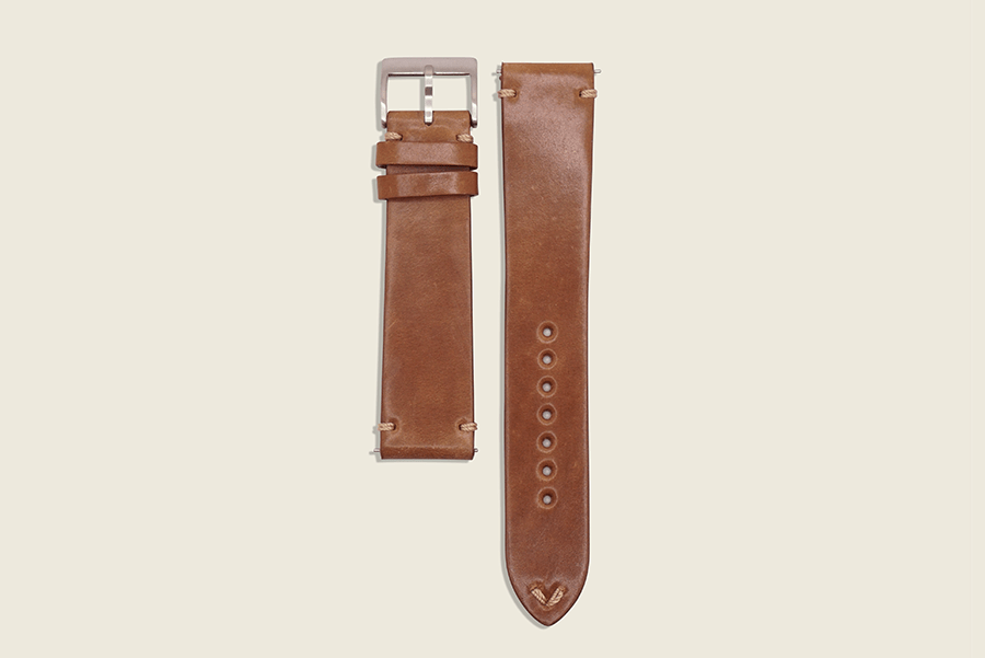 Bourbon Shell Cordovan Minimal Strap 20mm x 18mm Watch Straps