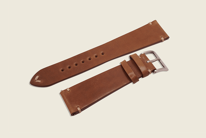 Bourbon Shell Cordovan Minimal Strap Watch Straps