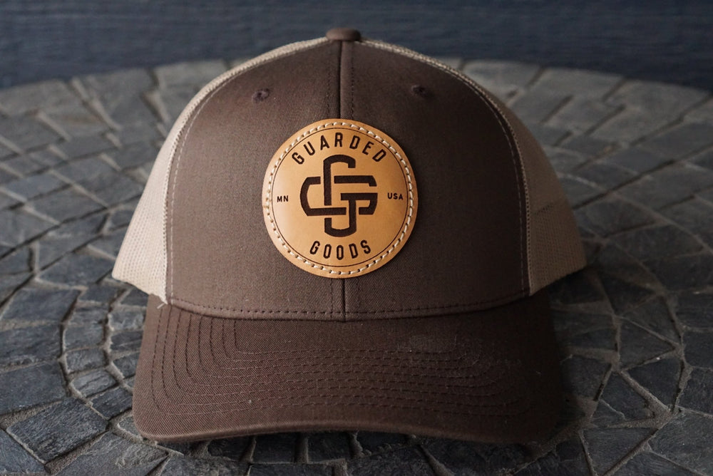 Brown Khaki Poly/Cotton Trucker Hat RTS - Hats