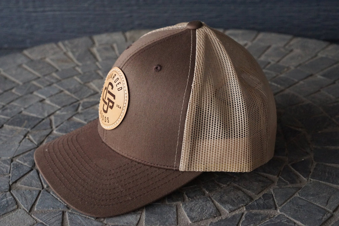 Brown Khaki Poly/Cotton Trucker Hat RTS - Hats