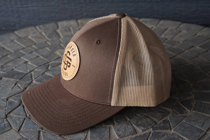 Brown Khaki Poly/Cotton Trucker Hat RTS - Hats