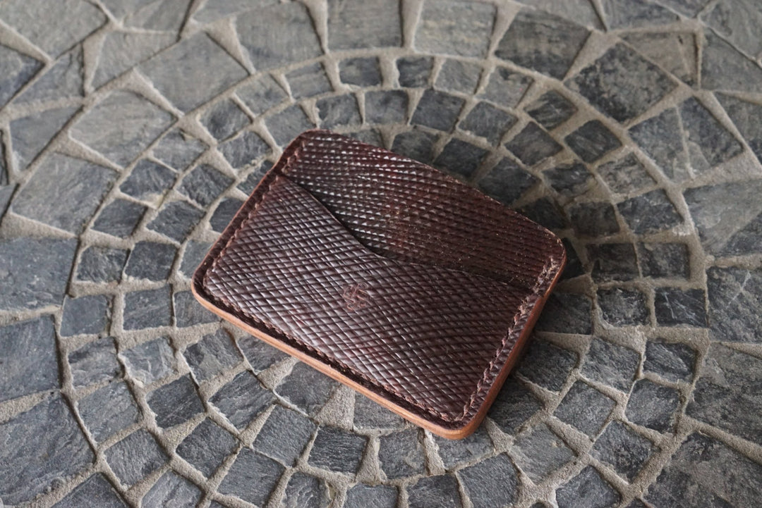 Buckler (2 Slots) - Birch Tar Russian Print Shell Cordovan Front Pocket