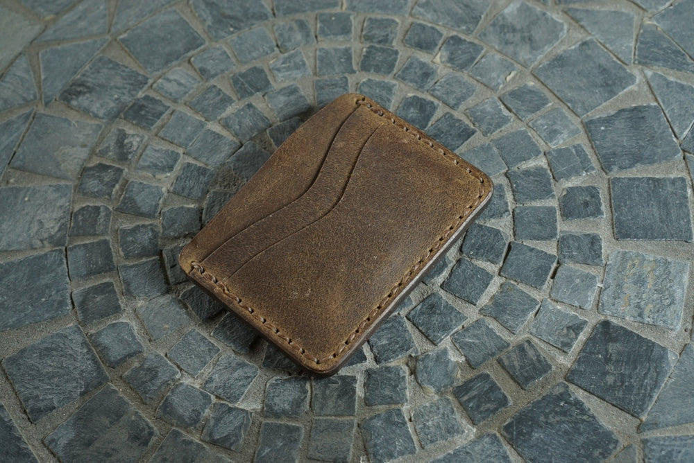 Buckler (4 Slots) - Maryam Cuoio Waxed Sego Horsebutt Front Pocket