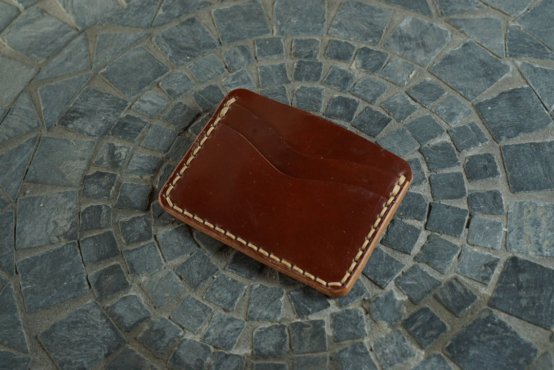 Buckler (4 Slots) - Rocado Burgundy Red Shell Cordovan Front Pocket