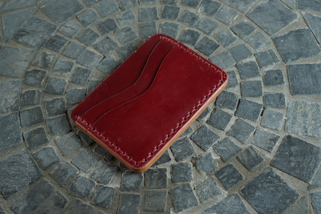 Buckler (4 Slots) - Rocado Garnet Shell Cordovan Front Pocket